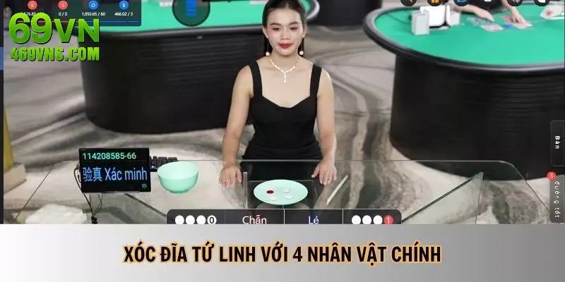 Xóc đĩa tứ linh với 4 linh vật chính